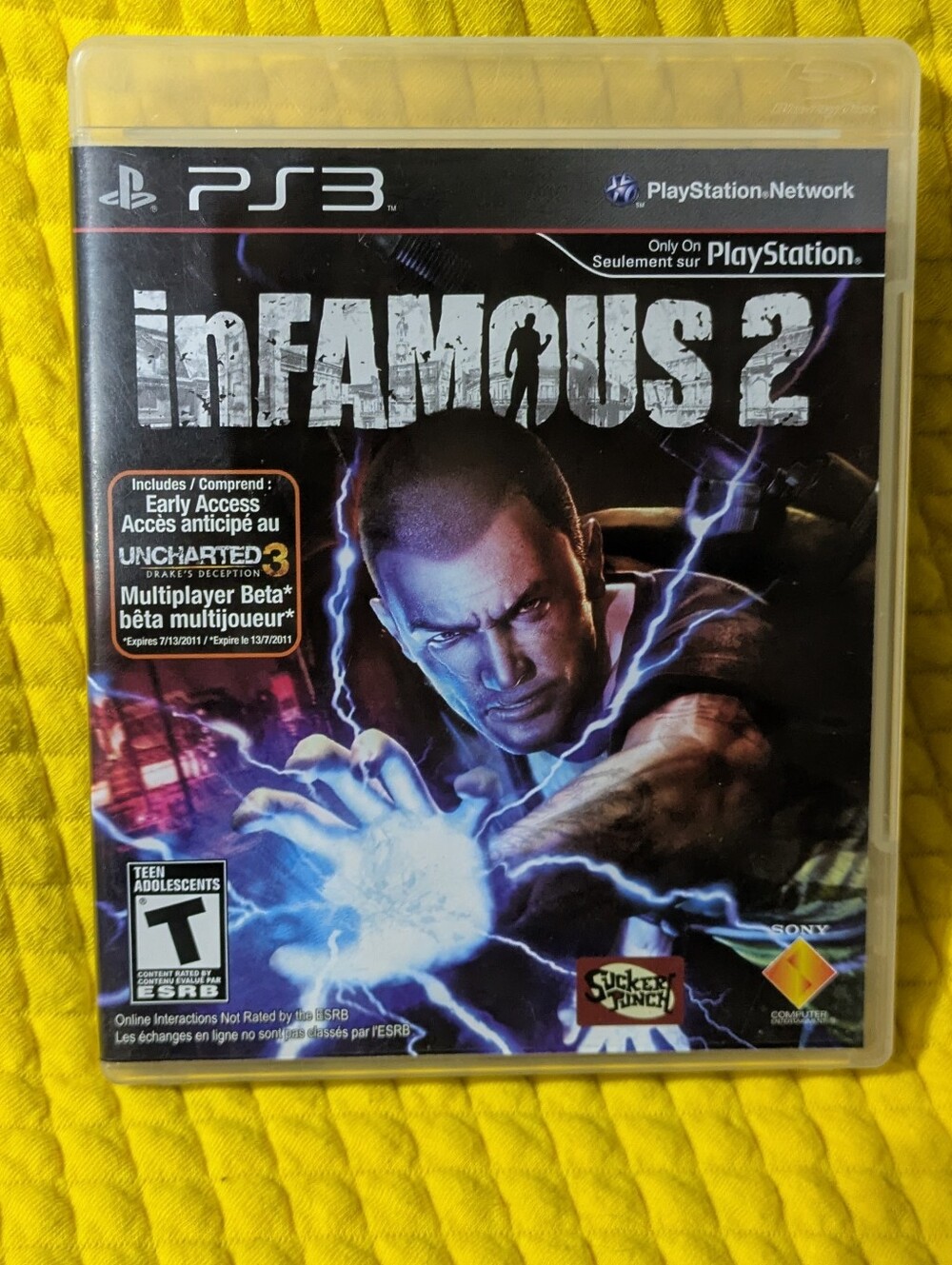 INFAMOUS 2 | Sony PS3 | Game In Box No Manual 👉 VG+